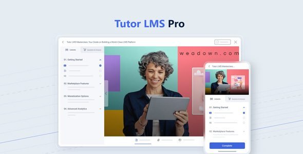 Tutor LMS Pro 3.9.5 + Certificate 1.3.0 + Payments – Most Powerful WordPress LMS Plugin
